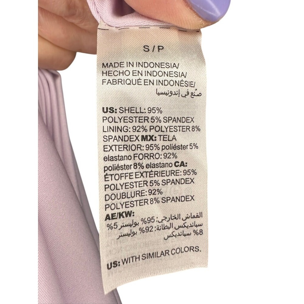 WHBH Lavender Halter Top Keyhole Ruched Sleeveless Blouse NWT - Picture 8 of 9